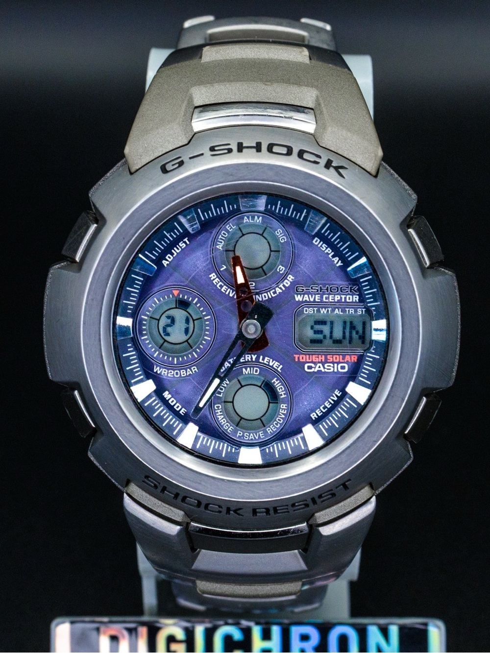 Casio Rare G-Shock GW-1000DJ Solar Wave Vintage JDM Import 46mm Watch